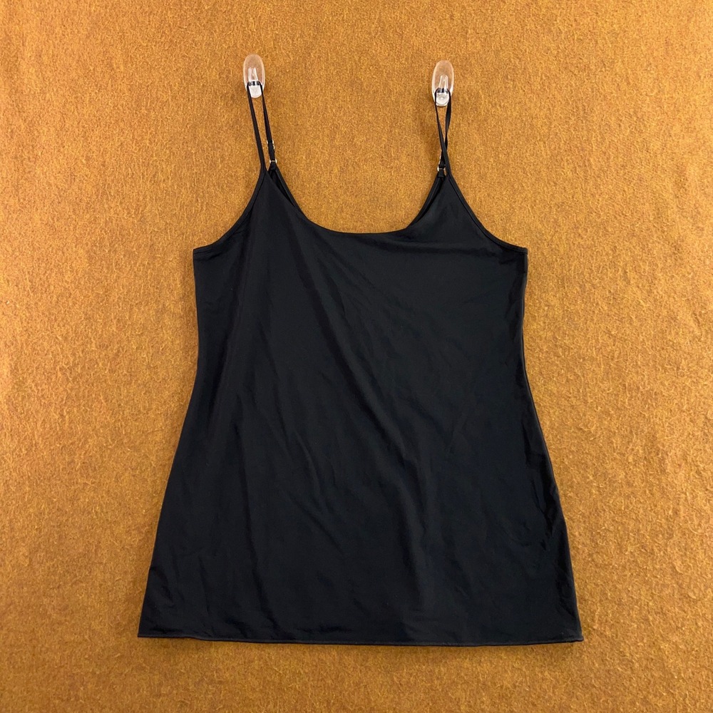 Jockey Womens Large Black Adjustable Strap Stretch Camisole Tank Top New